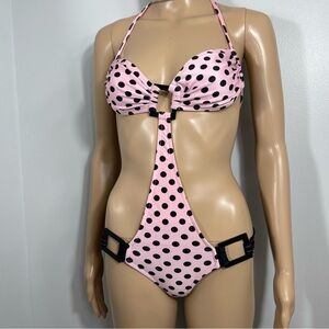 Pink Polka Dot Monokini